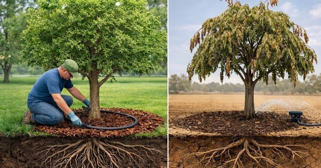 Deep watering vs shallow watering techniques
